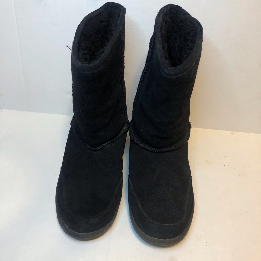 Bearpaw Meadow Short Mid Calf Boots Sheeepskin Women Sz 11